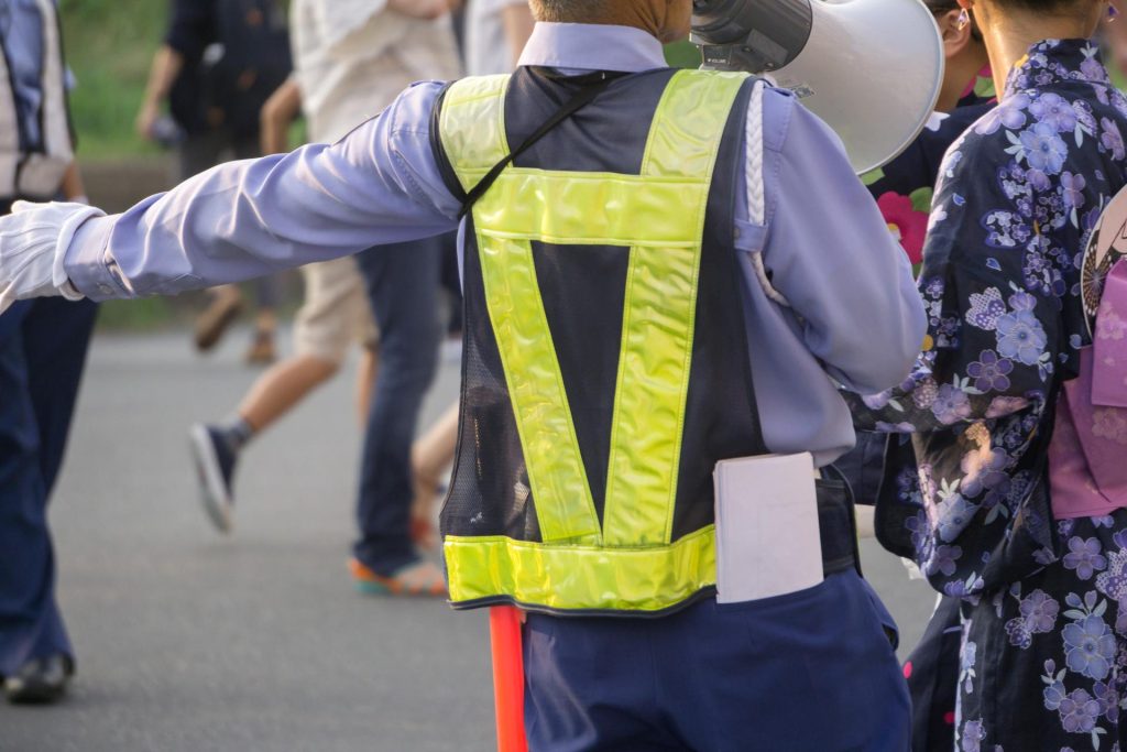 花火大会の警備